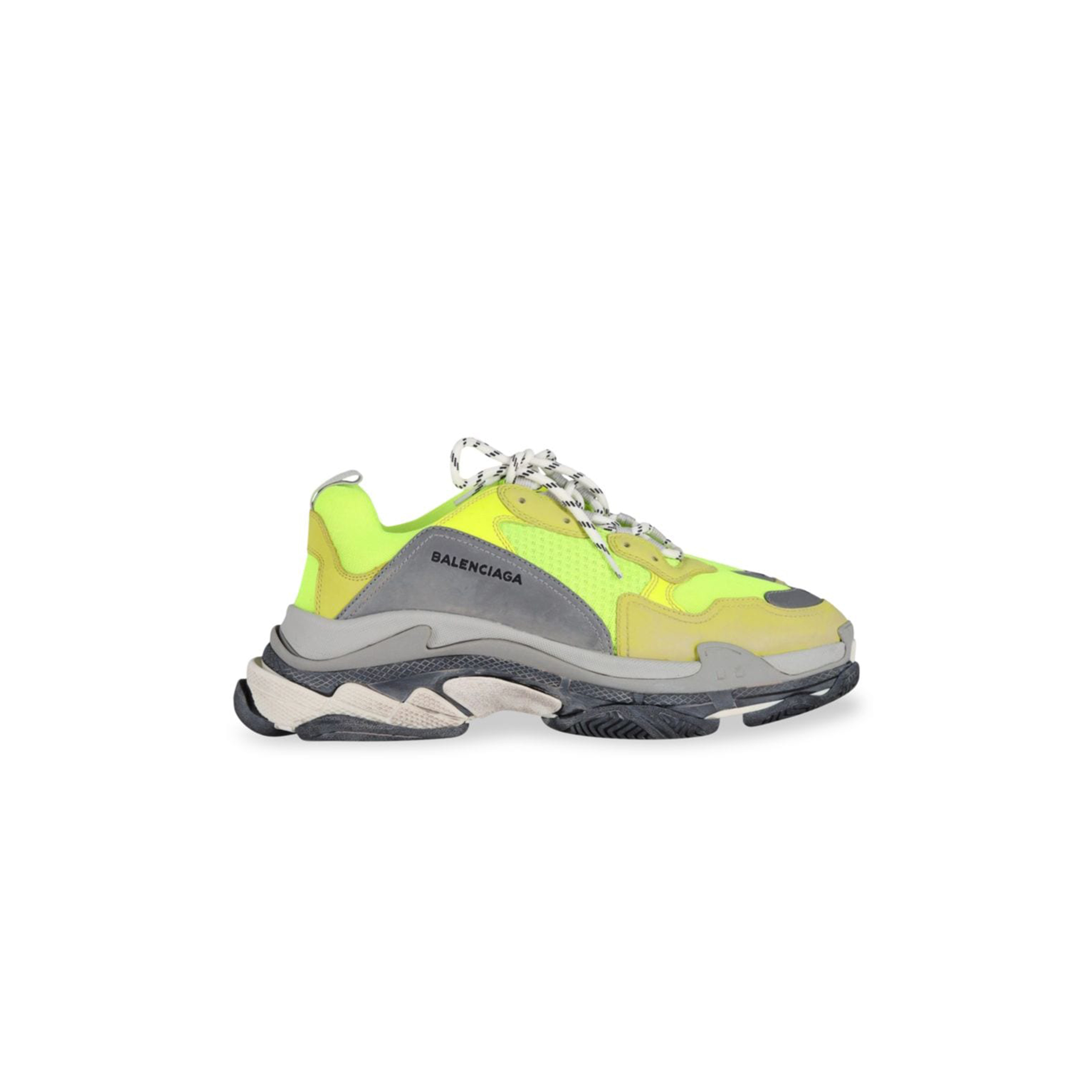 Ba*len*cia*ga triple s yellow fluo low top sneakers 524039w09o31801